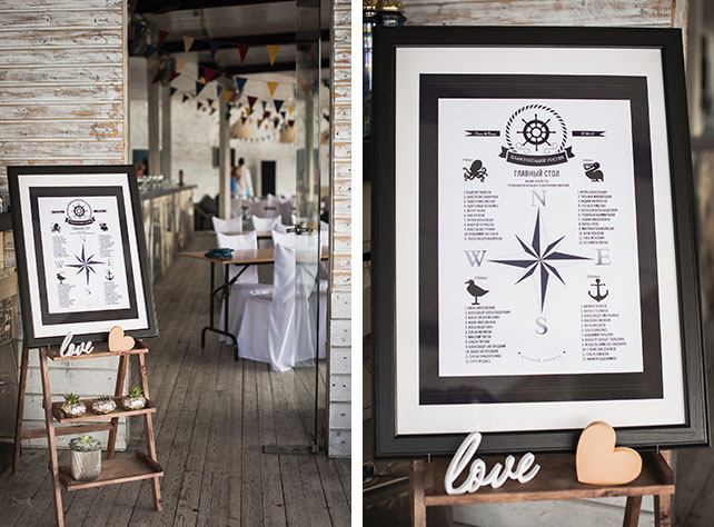 морская свадьба, детали свадьбы