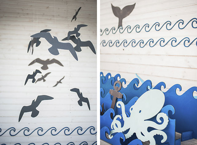 морская свадьба, фотозона