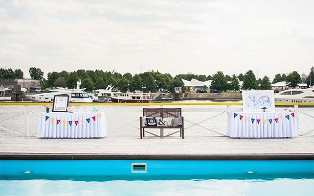 морская свадьба, детали свадьбы