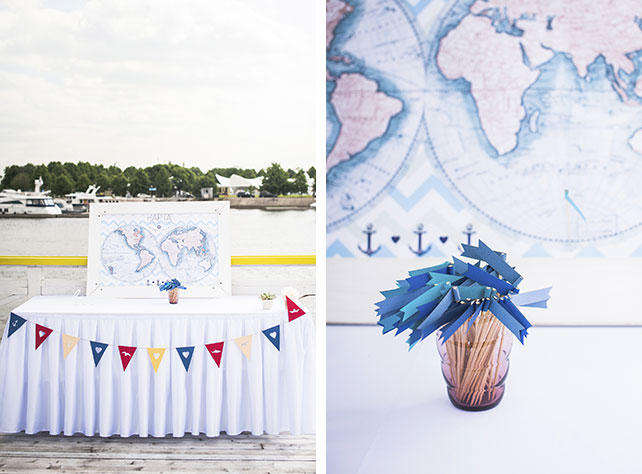 морская свадьба, детали свадьбы