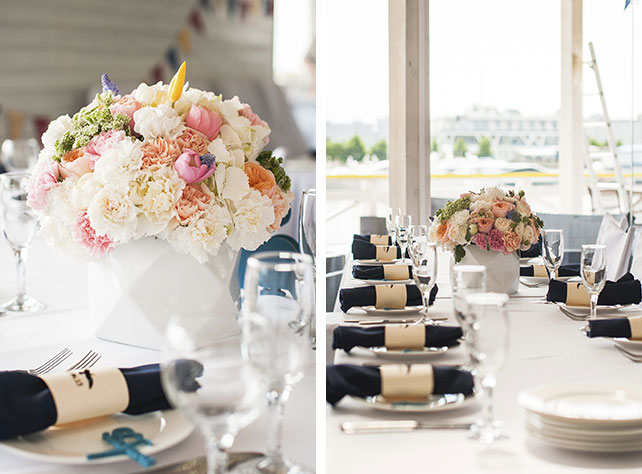 морская свадьба, детали свадьбы