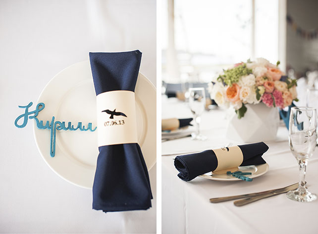 морская свадьба, детали свадьбы