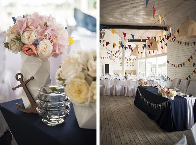 морская свадьба, детали свадьбы