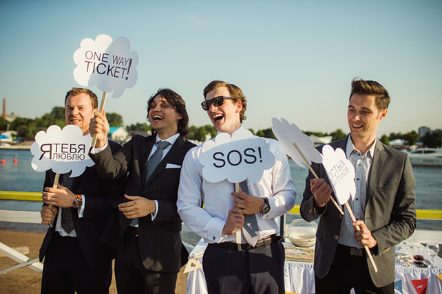 морская свадьба, фотосессия