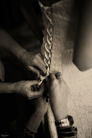 морская свадьба, платье невесты