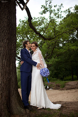 морская свадьба, жених и невеста