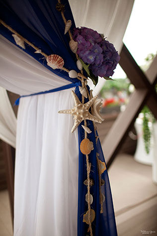 морская свадьба, свадебная арка в морском стиле