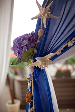 морская свадьба, свадебная арка в морском стиле