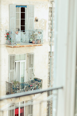 морская свадьба в Ницце, вид из номера отеля