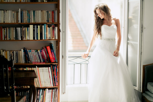 морская свадьба в Ницце, образ невесты