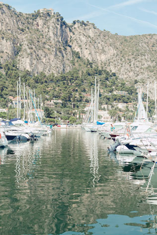 морская свадьба в Ницце, залив с яхтами