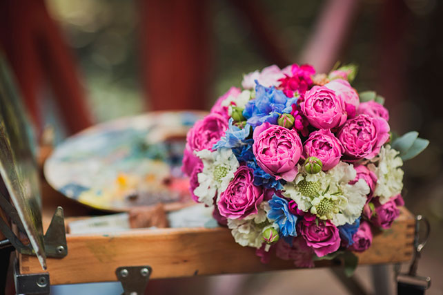 морская свадьба, букет невесты