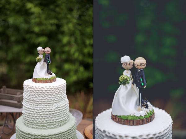 фигурки жениха и невесты на торте