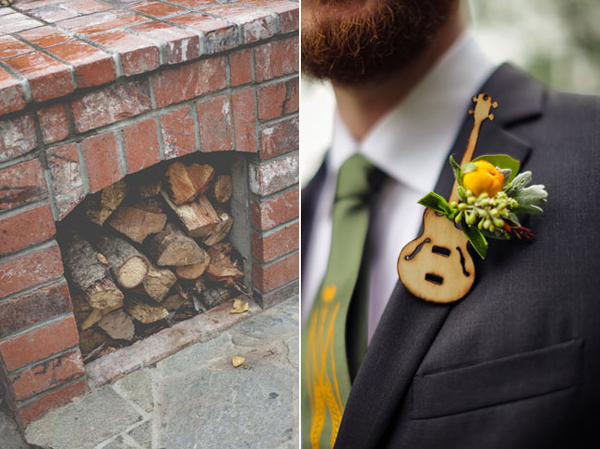 бутоньерка-гитара