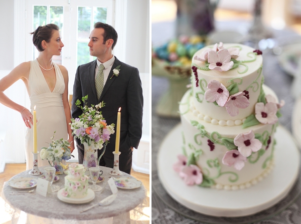жених, невеста и торт