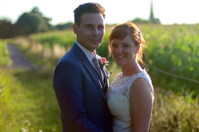 Свадьба в музыкальной тематике, жених и невеста