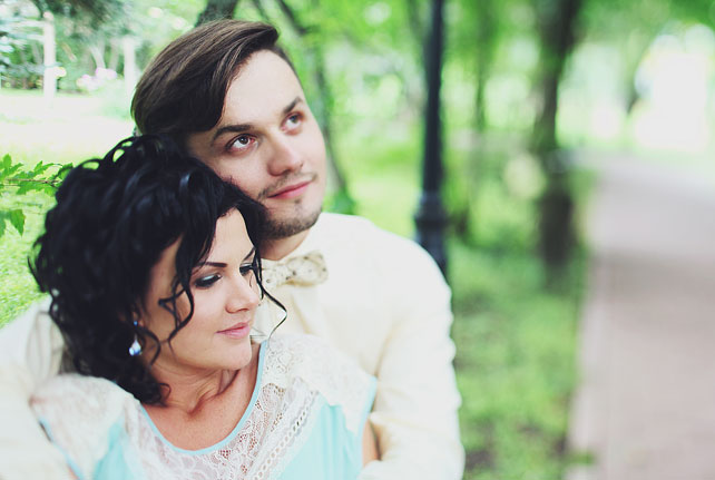 мятная свадьба, жених и невеста