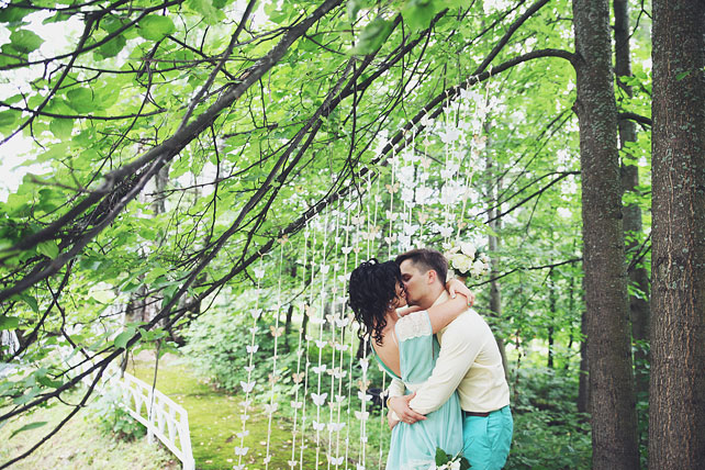 мятная свадьба, жених и невеста