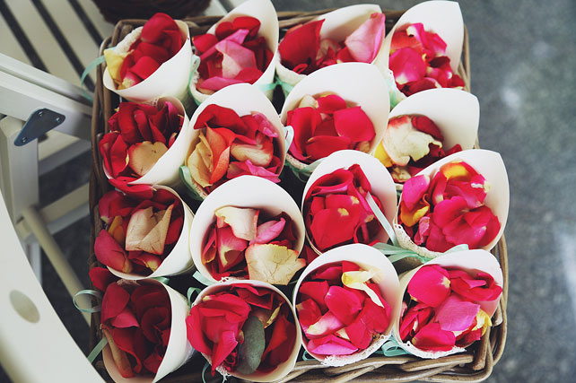 мятная свадьба, лепестки для церемонии