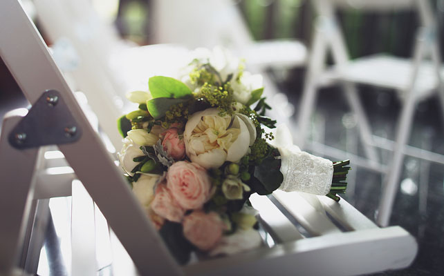 мятная свадьба, букет невесты