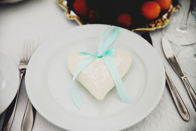 мятная свадьба, оформление стола