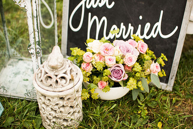 Очаровательная мятно-розовая свадьба Игоря и Анны, декор места торжества