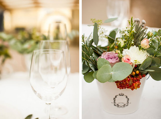 Очаровательная мятно-розовая свадьба Игоря и Анны, декор банкетного зала