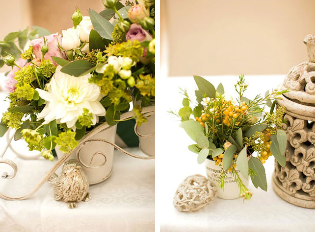 Очаровательная мятно-розовая свадьба Игоря и Анны, декор банкетного зала