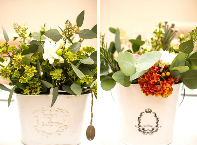 Очаровательная мятно-розовая свадьба Игоря и Анны, декор банкетного зала