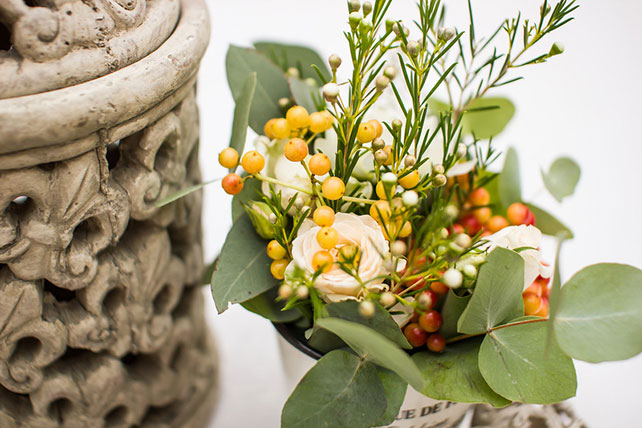 Очаровательная мятно-розовая свадьба Игоря и Анны, декор банкетного зала