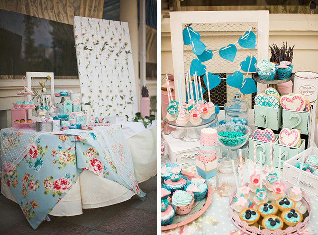 Очаровательная мятно-розовая свадьба Игоря и Анны, сладкий стол
