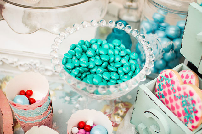 Очаровательная мятно-розовая свадьба Игоря и Анны, сладкий стол