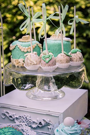 мятно-золотая свадьба, сладкий стол