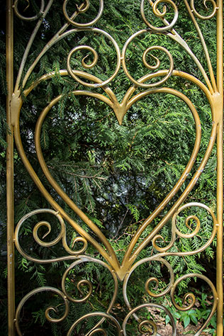 мятно-золотая свадьба, декор церемонии