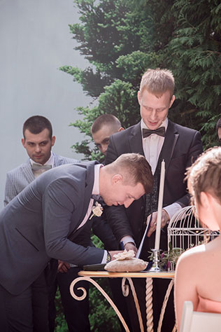 мятно-золотая свадьба, церемония