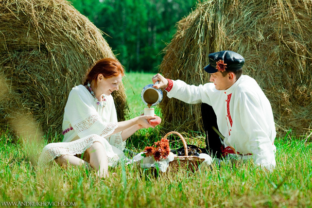 Свадьба в русском народном стиле