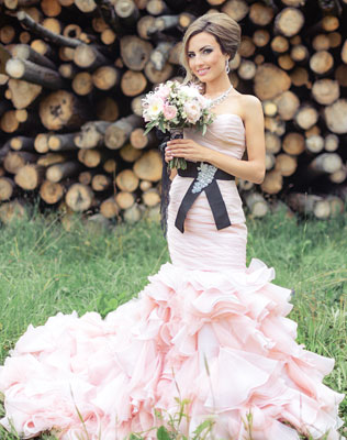 небесная свадьба с воздушными шарами, образ невесты