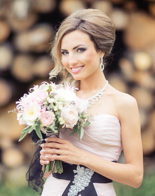 небесная свадьба с воздушными шарами, образ невесты