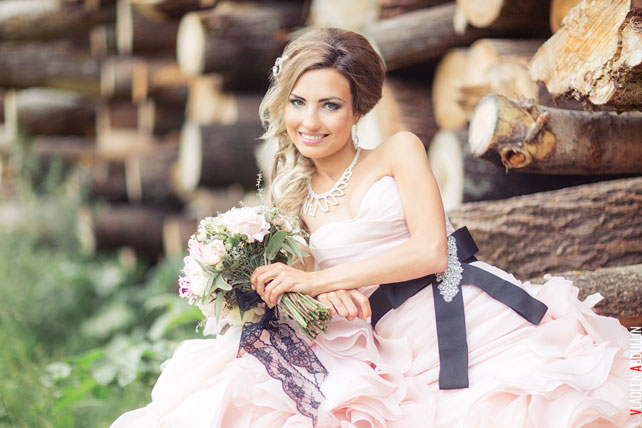 небесная свадьба с воздушными шарами, образ невесты