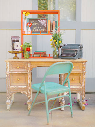 нежная свадьба в стиле рустик, декор