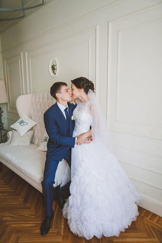 Невероятно чувственная свадьба, встреча жениха и невесты