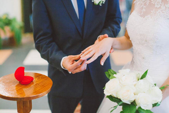 Невероятно чувственная свадьба, церемония