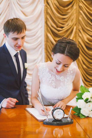 Невероятно чувственная свадьба, церемония