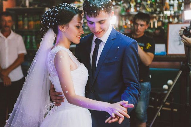 Невероятно чувственная свадьба, танец молодоженов