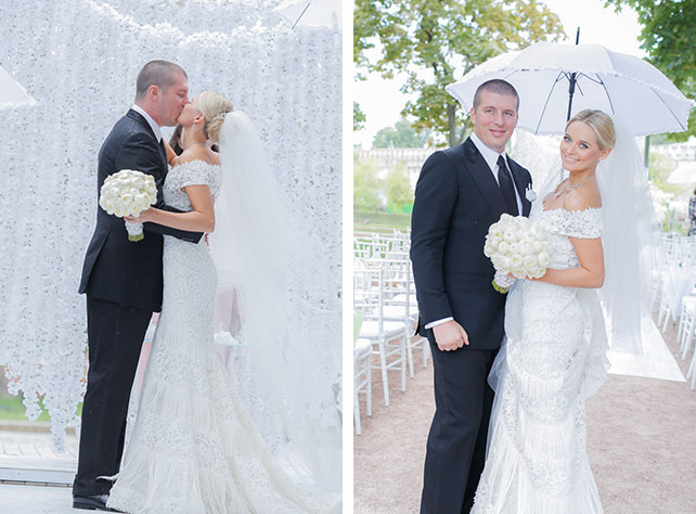 Нежная орхидея, оформление свадьбы от Юлии Шакировой, жених и невеста