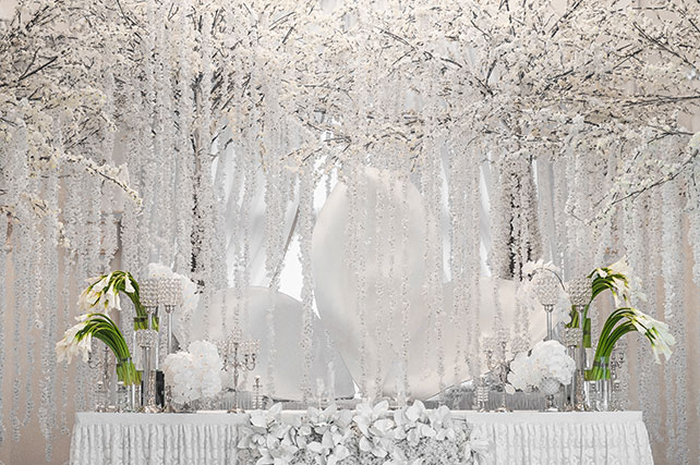 Нежная орхидея, оформление свадьбы от Юлии Шакировой, декор торжественного зала