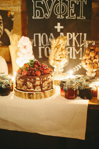 Новогодняя свадьба, сладкий стол