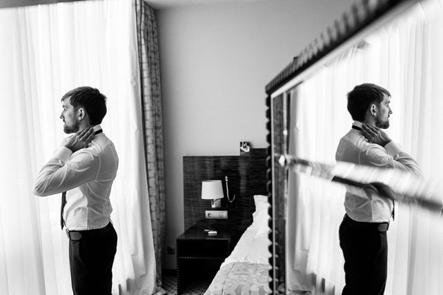 Очаровательная пионовая свадьба Антона и Ольги, утро жениха