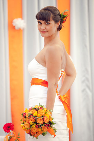 апельсиновая свадьба, невеста