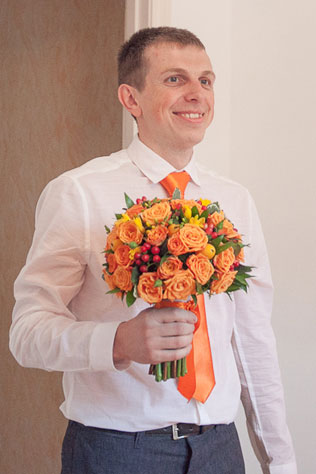 апельсиновая свадьба, жених